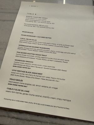Menu photo 1 Table X Salt Lake City, UT Menu photo 1 Table X Salt Lake City, UT
