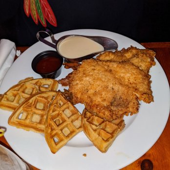 Corner Social - Chicken and waffles. Huge serving !! - New American Near Me - New York, New York Corner Social - Chicken and waffles. Huge serving !! - New American Near Me - New York, New York