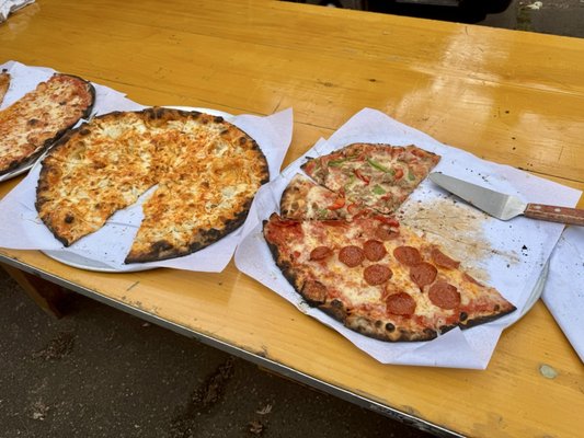 Big Green Truck Pizza by null