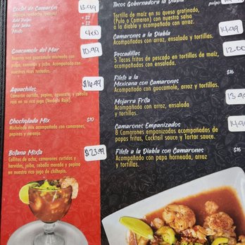 Mariscos Los Chochos Fieros - Menu 1/2 - Mexican Near Me - Tyler, Texas Mariscos Los Chochos Fieros - Menu 1/2 - Mexican Near Me - Tyler, Texas