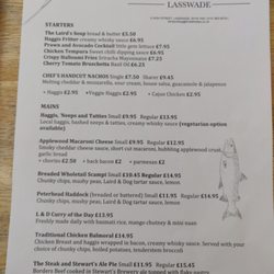 Laird & Dog Hotel - Menu, June 2023