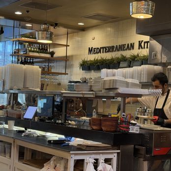 Mediterranean Kitchen - Open kitchen which meats they have nothing to hide - made to order. - Mediterranean Near Me - Burlingame, California