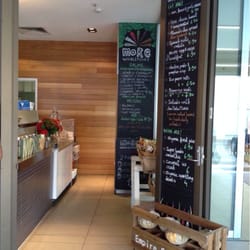 More Wholefoods - Check the chalkboard menus for smoothies, salads and specials.