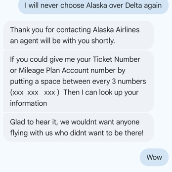 Alaska Airlines - Insulted by Alaska online rep. - Airlines Near Me - Salt Lake City, Utah Alaska Airlines - Insulted by Alaska online rep. - Airlines Near Me - Salt Lake City, Utah