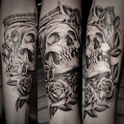 Neon Dagger Tattoo - Tattoo by Justin Jakus