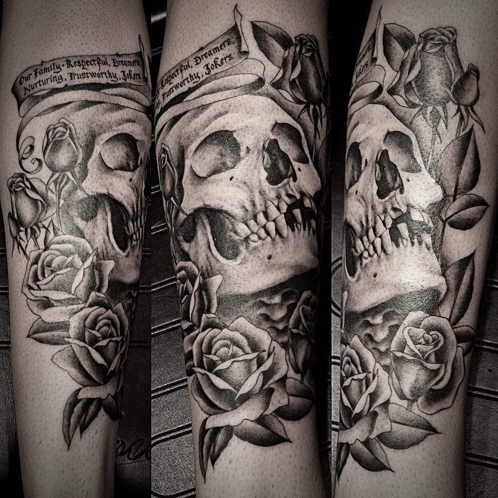 Neon Dagger Tattoo Logo