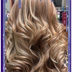 Transforming from red to a summer splash of blonde!