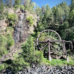 Beautiful bridal veil fall and wheel