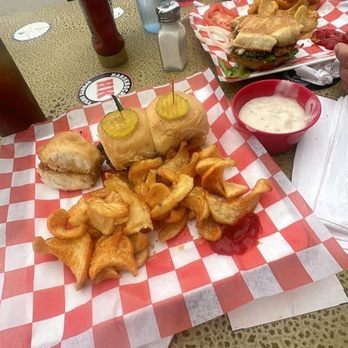 HardKnocks Sports Grill - Chicken fried steak sandwich Beef sliders - Sports Bars Near Me - Corpus Christi, Texas