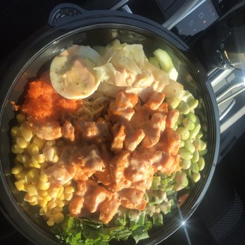 Poki Go - Regular Bowl - Baked Spicy Salmon w ramen - Poke Near Me - Montebello, California Poki Go - Regular Bowl - Baked Spicy Salmon w ramen - Poke Near Me - Montebello, California
