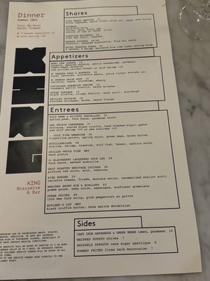 Menu photo 6 King Brasserie New Orleans, LA
