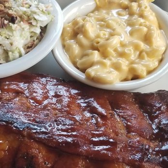Bobby Q - Biltmore - Babyback ribs, macaroni and cheese and pecan cole slaw. - Barbeque Near Me - Phoenix, Arizona Bobby Q - Biltmore - Babyback ribs, macaroni and cheese and pecan cole slaw. - Barbeque Near Me - Phoenix, Arizona