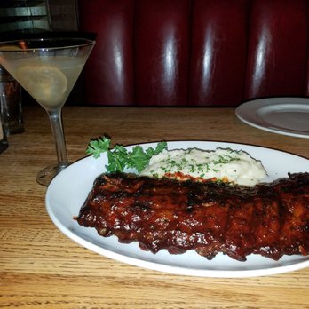 Bartlett's - BBQ ribs, mashed potatoes... w/ a pear martini - Steakhouses Near Me - Austin, Texas Bartlett's - BBQ ribs, mashed potatoes... w/ a pear martini - Steakhouses Near Me - Austin, Texas