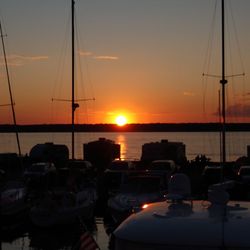 Fo'c'sle Bed & Breakfast - Beautiful sunsets Fo'c'sle Inn Cornucopia WI Lake Superior Siskiwit Bay Marina