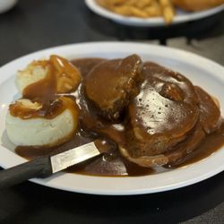 Finally Ours - Meatloaf Sandwich and mashed potatoes