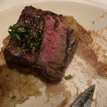 The Cellar Restaurant - My "Medium Well" New York steak - French Near Me - Fullerton, California The Cellar Restaurant - My "Medium Well" New York steak - French Near Me - Fullerton, California