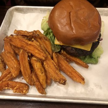 Connolly's Publik House - Hamburger and sweet poto fries - American Near Me - Boston, Massachusetts Connolly's Publik House - Hamburger and sweet poto fries - American Near Me - Boston, Massachusetts