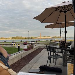 Beautiful view with outdoor seating Beautiful view with outdoor seating