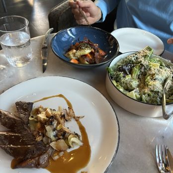 The Apparatus Room - Market steak-charred carrots and Caesar salad - New American Near Me - Detroit, Michigan The Apparatus Room - Market steak-charred carrots and Caesar salad - New American Near Me - Detroit, Michigan