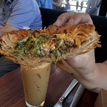 Relic Bakery & Kitchen - Cross section of the Crunchwrap - Bakeries Near Me - San Diego, California Relic Bakery & Kitchen - Cross section of the Crunchwrap - Bakeries Near Me - San Diego, California