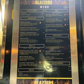 Blazzers - Menu (as of 7/4/23) - Food Trucks Near Me - San Diego, California Blazzers - Menu (as of 7/4/23) - Food Trucks Near Me - San Diego, California