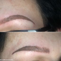 These are my eyebrows a couple days after they do not match at all.