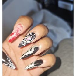 Polish You Pretty Nails - Just got the coolest Halloween nails ever! This intricate spider web design is everything. Thanks, Kassi, for your amazing skills!