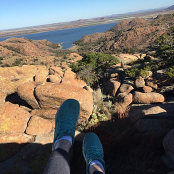 Quartz Mountain State Park - Very top of one of the mountains - Hiking Near Me - Lone Wolf, Oklahoma Quartz Mountain State Park - Very top of one of the mountains - Hiking Near Me - Lone Wolf, Oklahoma