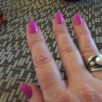 Crystal Nails - Happy with my pink nails! Nice job. - Nail Salons Near Me - Redding, California