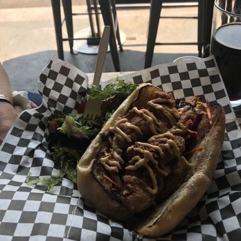 Craft Kitchen & Brewery - Fried oyster sandwich. - Breweries Near Me - Bend, Oregon Craft Kitchen & Brewery - Fried oyster sandwich. - Breweries Near Me - Bend, Oregon