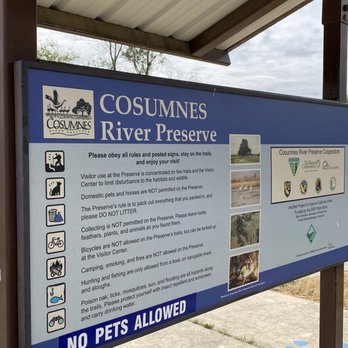 Cosumnes River Preserve - Sign directly in the main parking lot near the restrooms - Parks Near Me - Galt, California