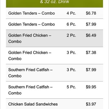 Golden Chick - Menu with Current Prices. - Fast Food Near Me - Leander, Texas Golden Chick - Menu with Current Prices. - Fast Food Near Me - Leander, Texas