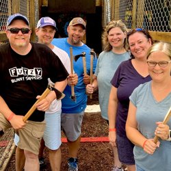 Corolla Adventure Park - Axe throwing fun!
