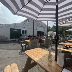 Comfortable outside seating
