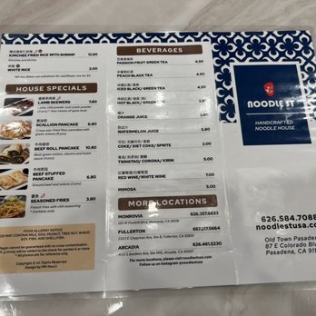 Noodle St - Menu - Noodles Near Me - Pasadena, California