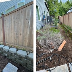 Singer's Outdoor Services - Pressure Washing of Retaining Wall