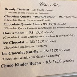 Café du Centre - Menu