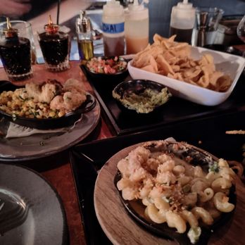 Little Bad Wolf - Upgraded side mac and cheese (amazing), elote with fried avocado (good), chips and guac/salsa (amazing) - American Near Me - Chicago, Illinois