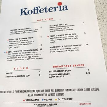 Koffeteria - Drink Menu - Bakeries Near Me - Houston, Texas Koffeteria - Drink Menu - Bakeries Near Me - Houston, Texas