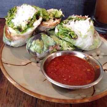 Banoi - 2 x Sichuan soft shell crab rice paper rolls for $7.50 with a warm chilli dipping sauce - Vietnamese Near Me - Docklands, VIC Banoi - 2 x Sichuan soft shell crab rice paper rolls for $7.50 with a warm chilli dipping sauce - Vietnamese Near Me - Docklands, VIC
