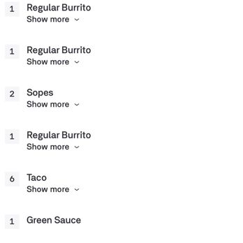 Charlie's Tacos - My order - Food Trucks Near Me - Los Angeles, California