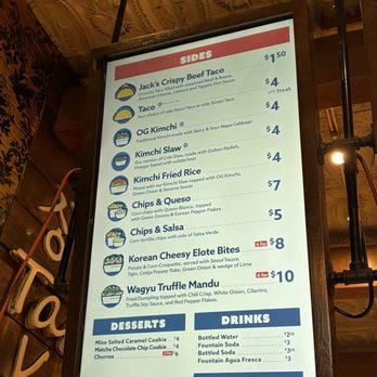 Seoul Taco - Menu as of May 2026 - Korean Near Me - Chicago, Illinois Seoul Taco - Menu as of May 2026 - Korean Near Me - Chicago, Illinois