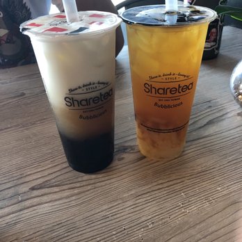 Purl Tea - wintermelon w/ fresh milk and mini boba pearls & hawaii fruit tea w/ lychee - Coffee & Tea Near Me - San Diego, California