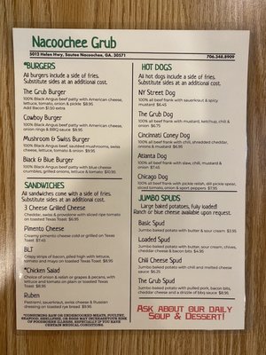 Menu photo 6 Nacoochee Pub & Grub Sautee Nacoochee, GA Menu photo 6 Nacoochee Pub & Grub Sautee Nacoochee, GA