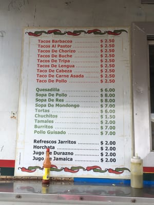 Menu photo 2 Tacos El Torito Fairfax, VA Menu photo 2 Tacos El Torito Fairfax, VA