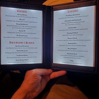 Library Restaurant - Illuminated drink menu... very cool. - French Near Me - Myrtle Beach, South Carolina Library Restaurant - Illuminated drink menu... very cool. - French Near Me - Myrtle Beach, South Carolina