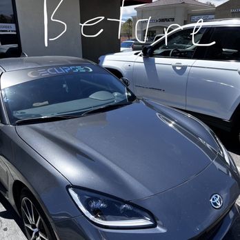 Precision Window Tint - no tint vs with tint - Car Window Tinting Near Me - Las Vegas, Nevada