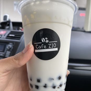 Cafe Zio - Creamy almond milk tea with boba - Bubble Tea Near Me - Edison, New Jersey