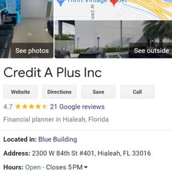 Credit A Plus - Excellence in service and prices.