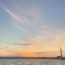 Boat ride view of the marina